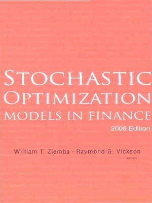 cover image of Stochastic Optimization Models In Finance (2006 Edition)
